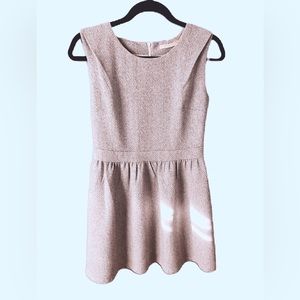 COPY - Grey sleeveless tweed dress pleated size S